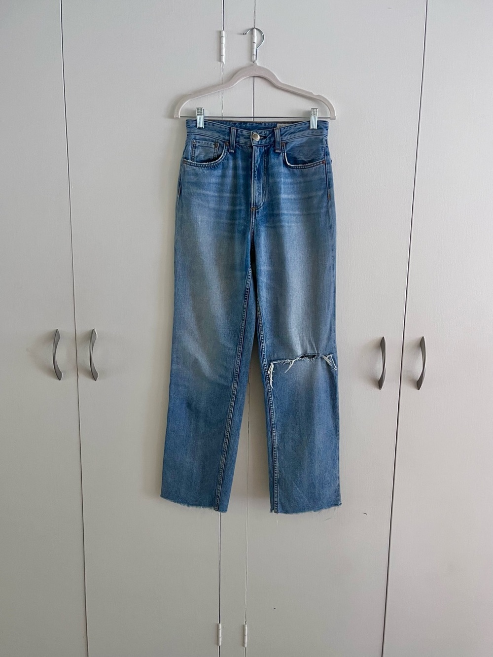 Rag&Bone Super Hi Rise Straight Leg Jeans